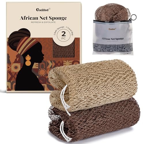 CORATED African Net Sponge Authentic,