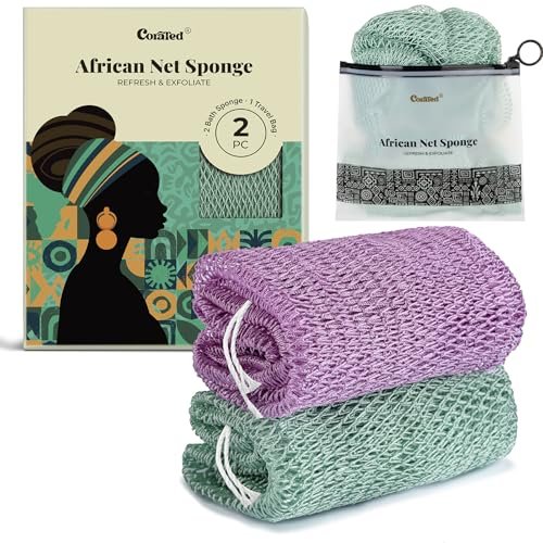 CORATED African Net Sponge with